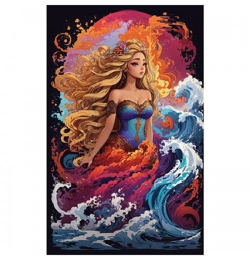 FACE OF FAIRY Large 5D DIY Diamond Painting Woman Full Diamond Mosaic Embroidery Home Decoration