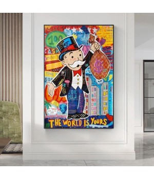 Oil Painting Alec High Quality Home Decorative Pop Art Modern Graffiti Oil Painting On Canvas