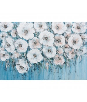 Home Decor Europe Flower picture Hand painted Canvas Oil Painting Living Room Wall Art Print OEM