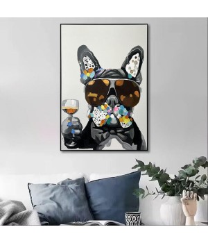 100% Hand Painted Living Room Home Decor Oil Painting Canvas Animal Art On Decoration