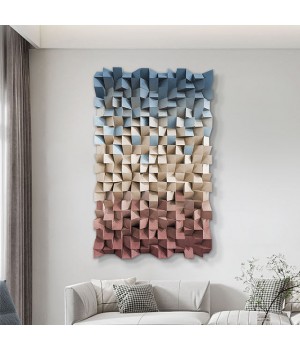 Custom Wholesale Decorative Luxury Morden Mix Colored 3D Decor Home Decoration Hand-Painted Wall Art