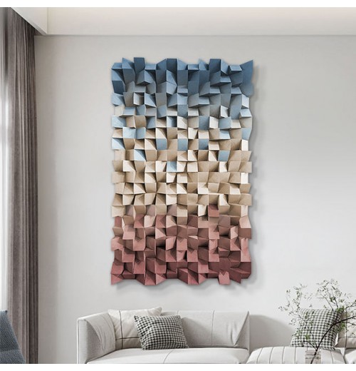 Custom Wholesale Decorative Luxury Morden Mix Colored 3D Decor Home Decoration Hand-Painted Wall Art