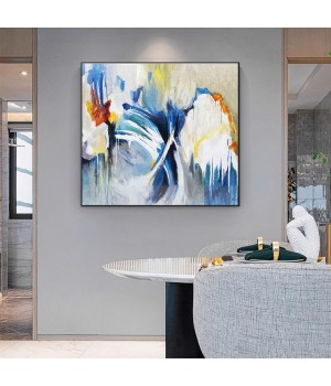 Living Room Bedroom Wall Hanging Colorful Textured Decor Abstract Painting Modern Home Decoration Textured Canvas Oil Painting