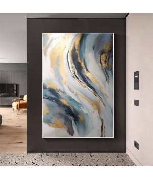 Custom Design Hand-painted Canvas Home Abstract Decor And Wall Oil Wall Art Canvas Painting With Frame