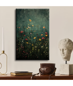 Wholesale Wildflower Handmade Oil Painting Vintage Botanical Landscape Wall Art Modern Oil Painting For Home Decoration