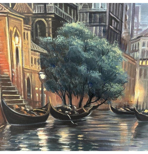 Painting Manufacturer Wholesale Custom Wall Art Home Decor Landscape City Paintings Oil Painting For Living Room