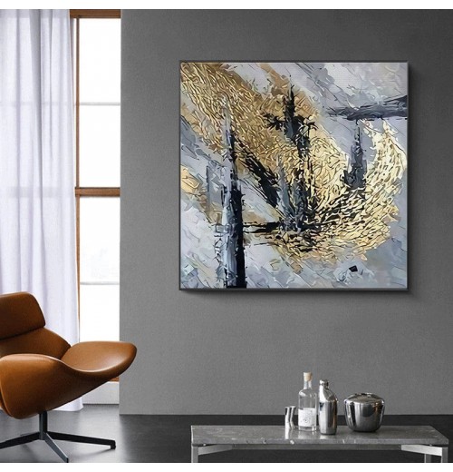 Drop shipping Luxury Abstract Oil painting wall Pictures And Canvas painting For Home decor Cuadros Living room Decoration