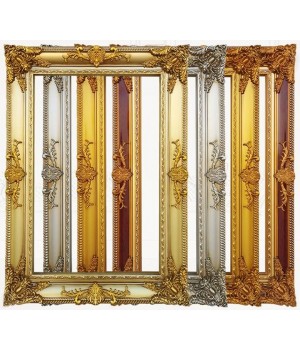 Europe Style Customize Gold Color Antique Baroque Vintage Wood Luxury Frame Picture For Home Wall Decor