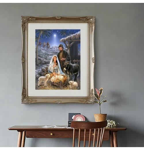 G-36 Christianity PBN Wall Art Paintings Home Decor For Wall Decoration DIY Religion Nativity Oil Painting Painting By Numbers