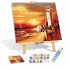 Landscape Nature Sunset oil painting By Numbers, New Arrival Gift Oil Painting On Canvas Painting Gift Picture Sunset On The Sea