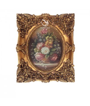 Factory Direct Sale Luxury Wall Hanging Antique Gold Vintage Home Decor Oil Painting Inside Frame