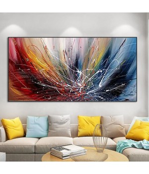 Custom Hand Paint Modern Abstract Colorful Wall Picture Arts 100% Handmade Oil Painting For home Decor