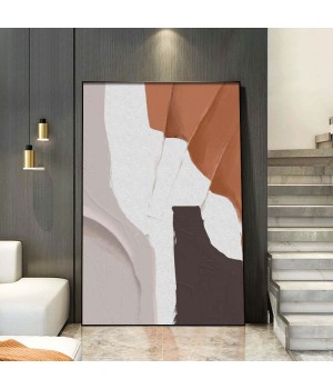 Morden Living Room Hotel Hand Painted Art 3D Texture Hand Oil Painting Canvas Large Abstract Artwork Living Room