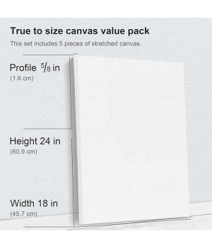 Oil Painting Canvas Large 18 24 Inches Cotton Stretch Canvas Board For Oil Painting Art Canvas Board